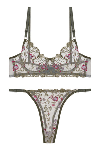 Bali Haki Renk Bralet Set