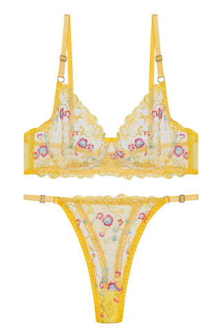 Buenos Aires Sarı Bralet Set