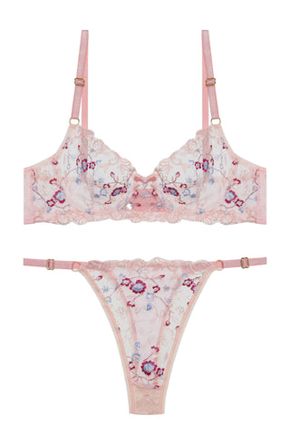 Amalfi Pembe Bralet Set