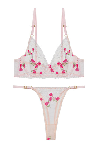 Saint-Tropez Pembe Bralet Set