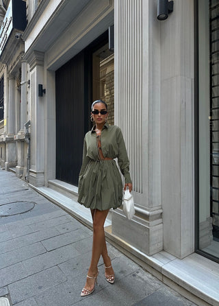 Nova Khaki Dress