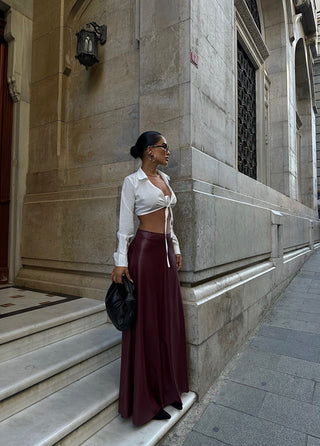 Harmony Bordeaux Skirt